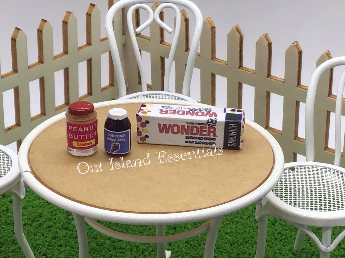 Dollhouse Bread I Peanut Butter And Jelly I Miniature Doll Bread I Miniature Dollhouse Sandwich I PB&J I 1:12 Scale Dollhouse Accessories