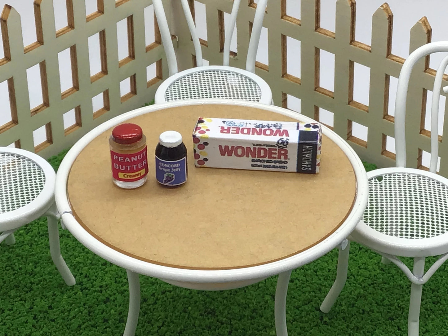 Dollhouse Bread I Peanut Butter And Jelly I Miniature Doll Bread I Miniature Dollhouse Sandwich I PB&J I 1:12 Scale Dollhouse Accessories