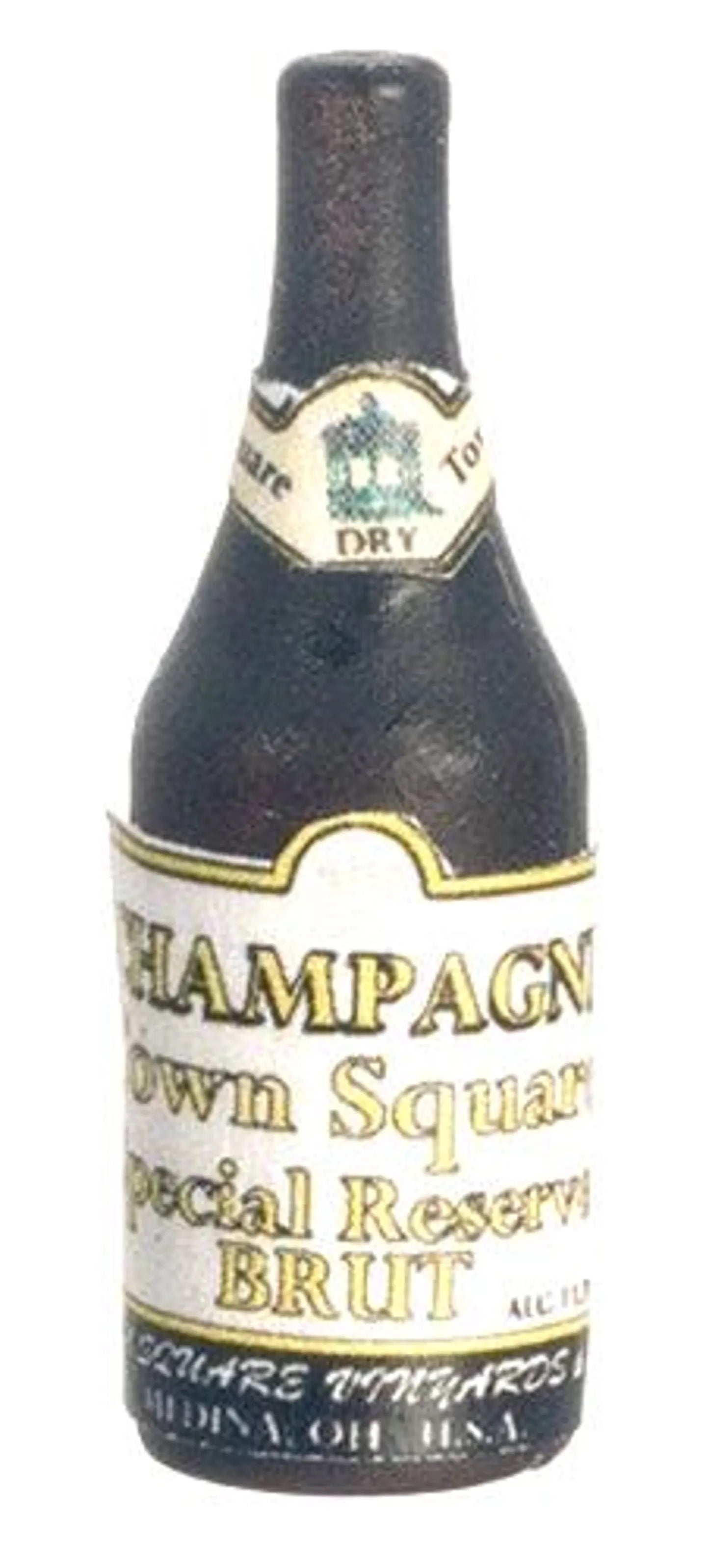 Miniature Tiny Bubbles Champagne I Dollhouse Champagne I Miniature Doll Celebration I Miniature Dollhouse Cocktails I 1:12 Scale