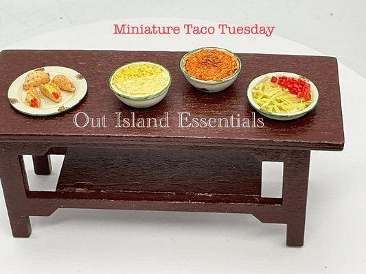 Miniature Taco Making, Miniature Taco Tuesday 1:12 Scale