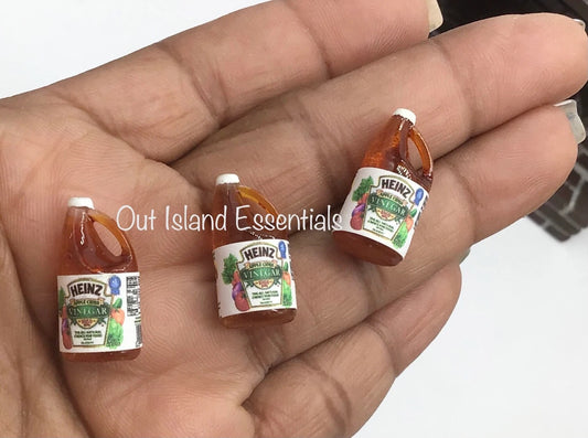 Miniature Apple Cider Vinegar I Miniature White Vinegar I 1:12 Scale Jug Of Apple Cider Vinegar