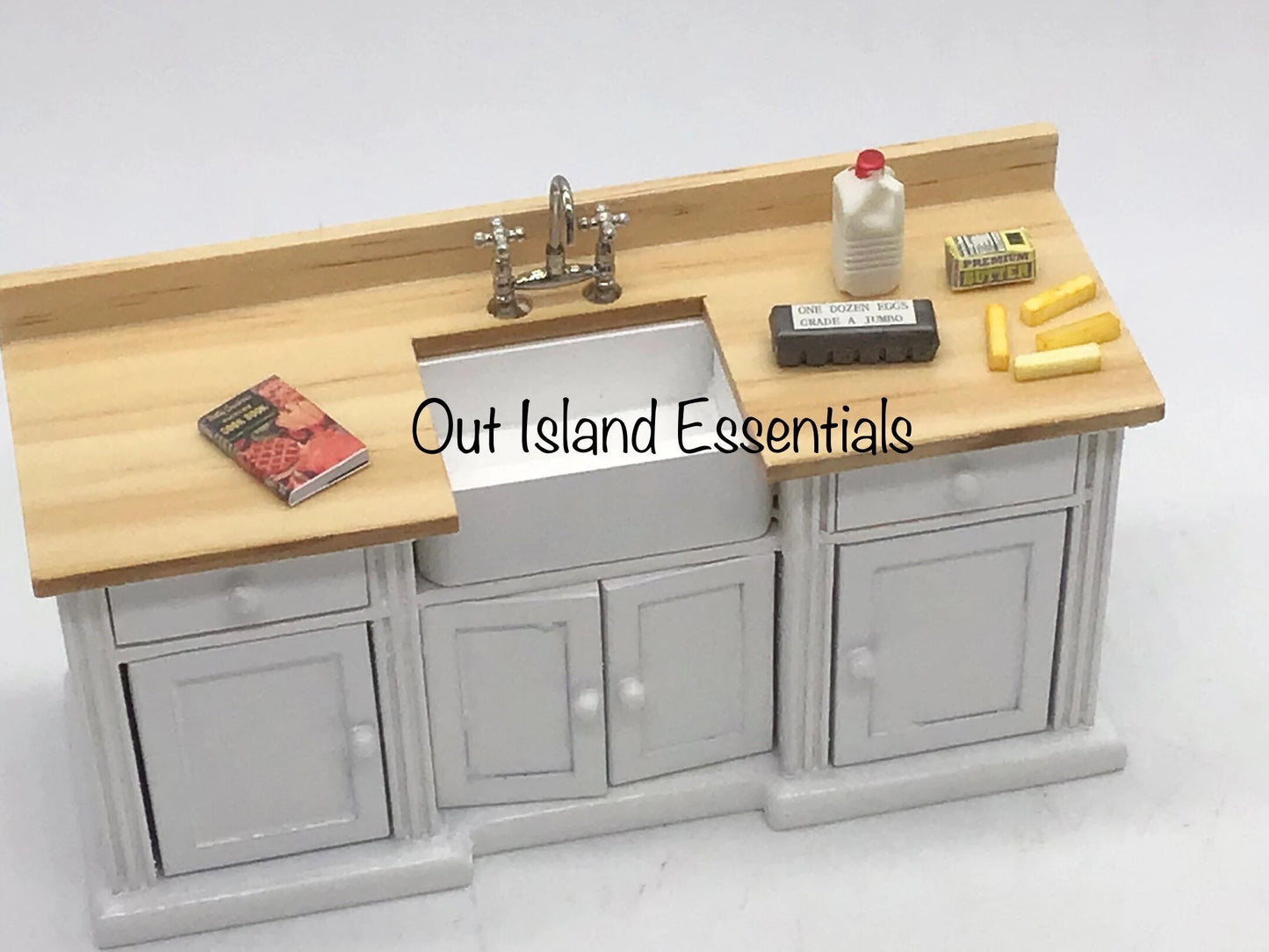 Miniature Dairy Package | Dollhouse Cream Cheese I Miniature Milk I Miniature Dollhouse Baking I 1:12 Scale Dollhouse Accessories