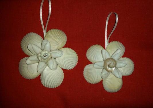 Seashell Flower Christmas Ornament I Seashell Christmas Ornament I Seashell Flower I Coastal Ornament