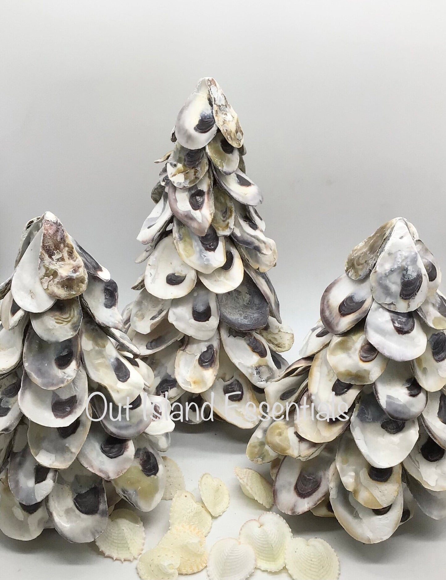 Oyster Shell Christmas Trees