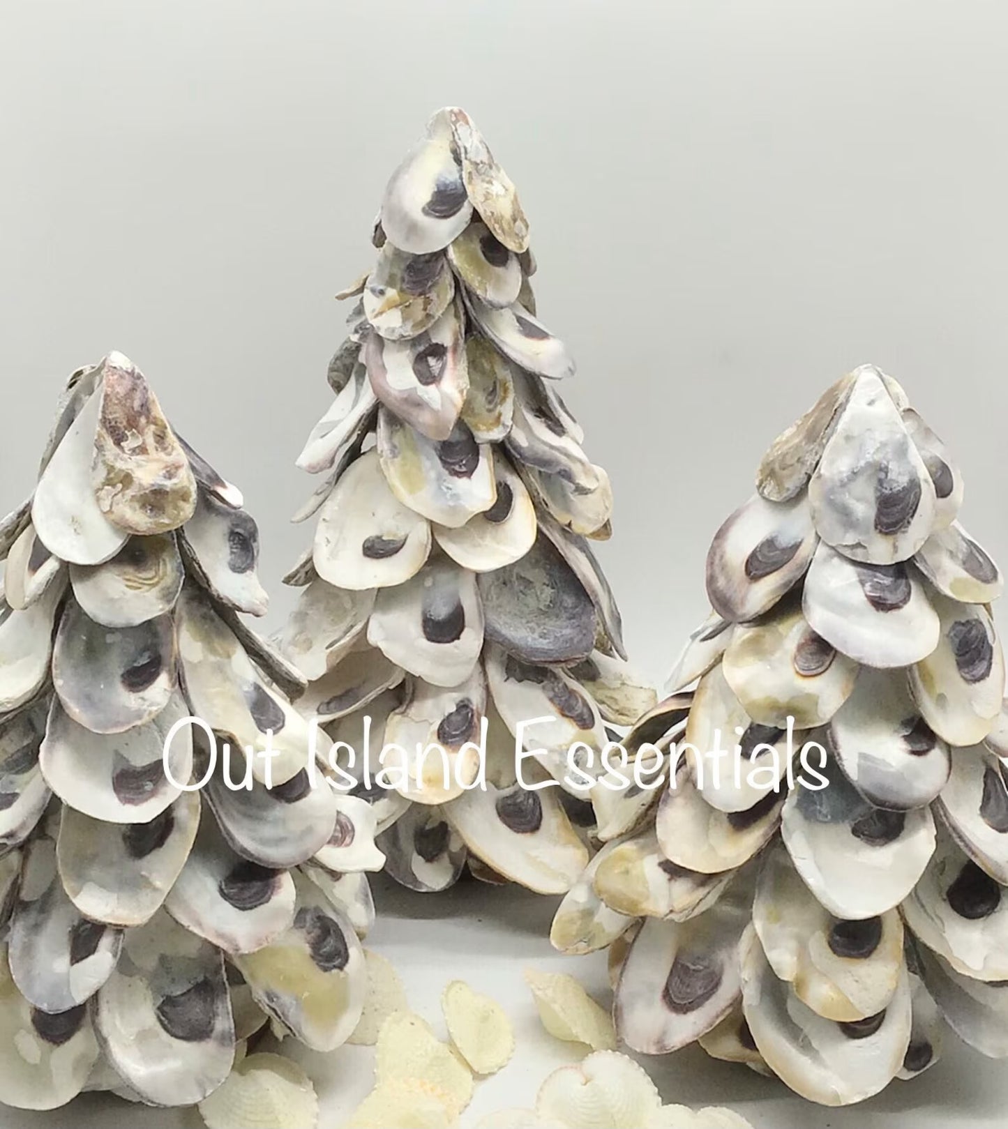 Oyster Shell Christmas Trees