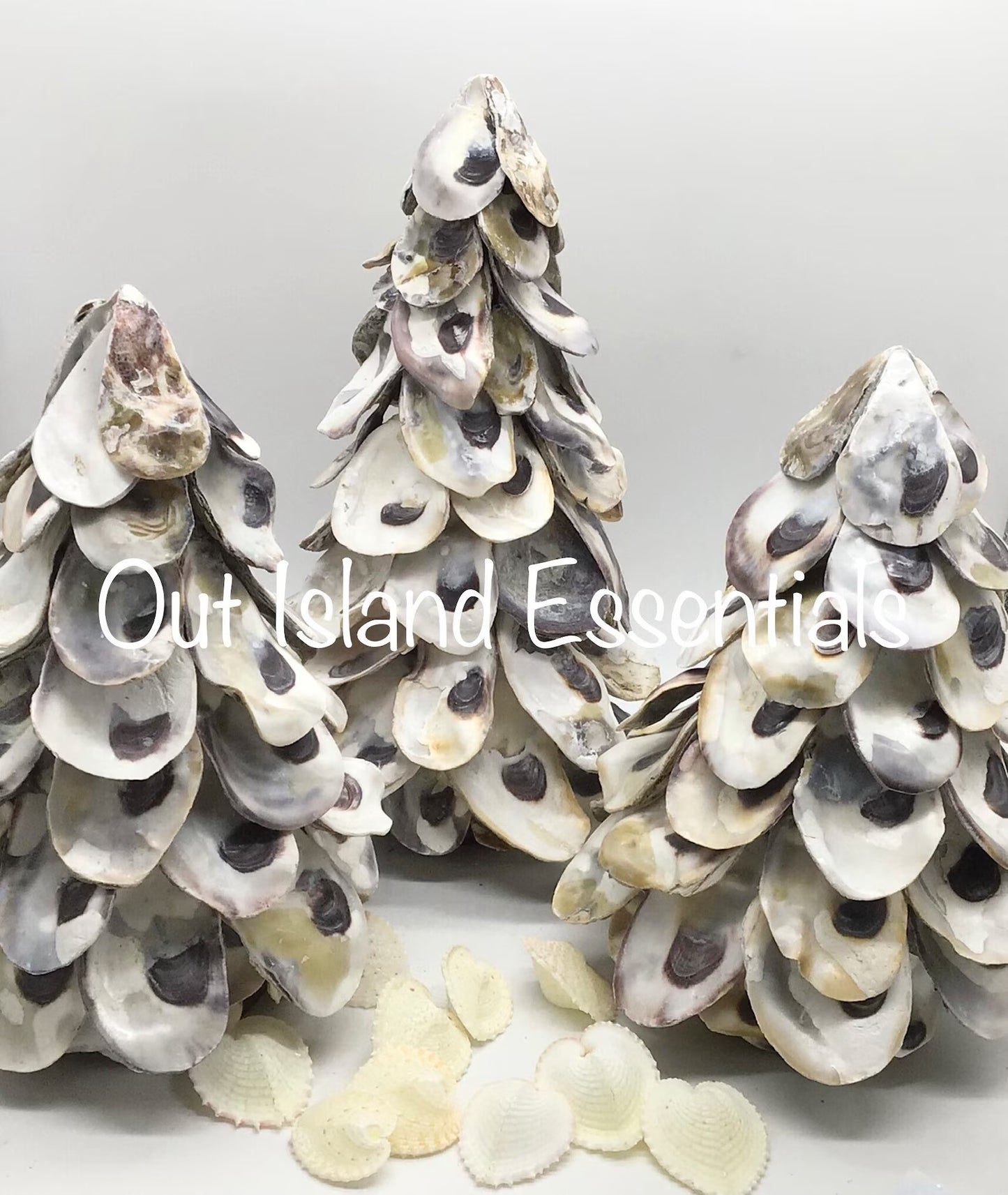 Oyster Shell Christmas Trees