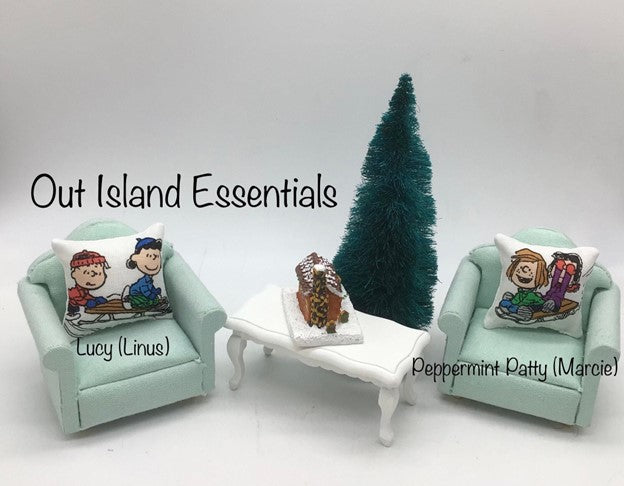1 Pc. Dollhouse Miniature Christmas Pillows | Holiday Miniature Pillows | The Gang 1:12 Scale Christmas Pillows