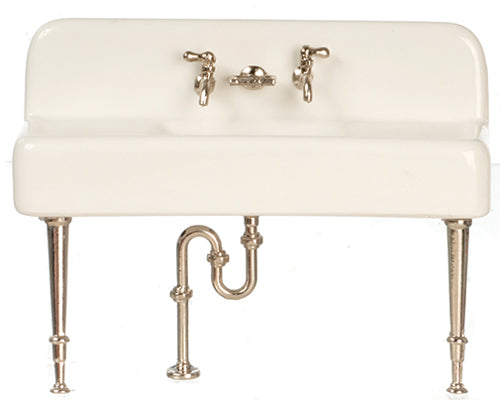 UNassembled Miniature Kitchen Sink I Dollhouse Miniature Porcelain Kitchen Sink I Miniature Farmhouse Sink I Miniature 1:12 Scale Kitchen