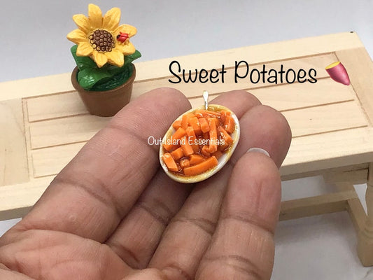 Miniature Sweet Potato Side Dish I Miniature Dollhouse Food I Miniature Sweet Potato Dish I Miniature Thanksgiving Food