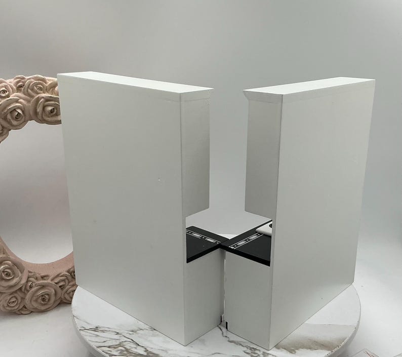 3 Pc Dollhouse Miniature Kitchen, Black And White Dollhouse Kitchen 1:12 Scale