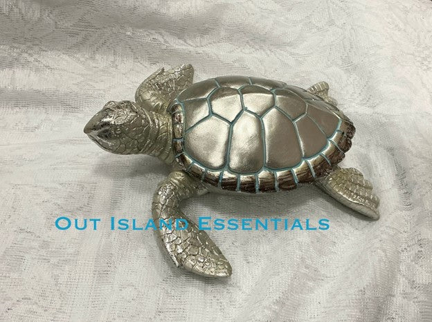 Turtle Trinket Box I Turtle Lover Decor I Coastal Trinket Box I Turtle Jewelry Box I Turtle Statue I Stunning Turtle I Turtle Decor