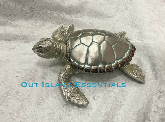 Turtle Trinket Box I Turtle Lover Decor I Coastal Trinket Box I Turtle Jewelry Box I Turtle Statue I Stunning Turtle I Turtle Decor