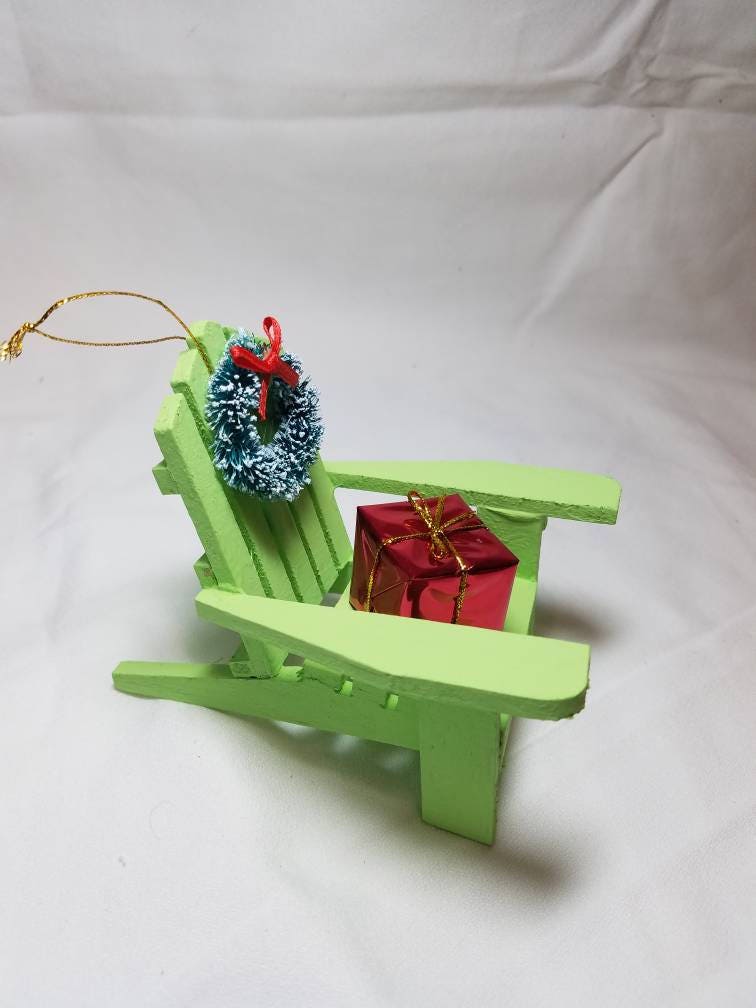 Adirondack Ornament, Christmas Beach Ornament, Adirondack Chair Christmas Ornament, Beach Chair Christmas Ornament, Adirondack Chair