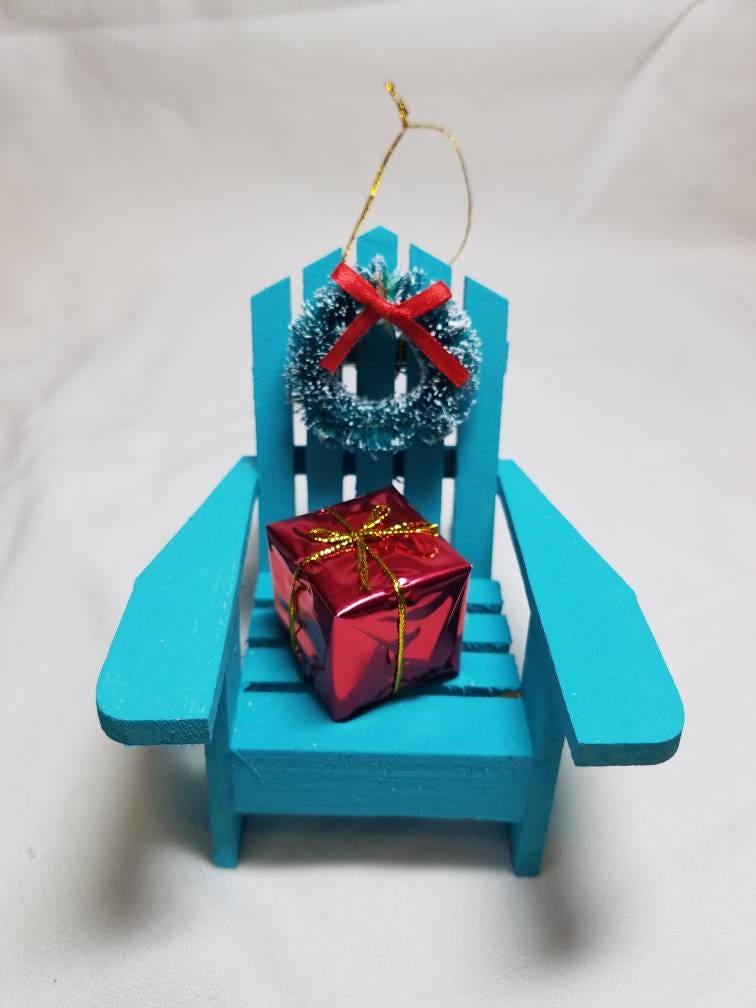 Adirondack Ornament, Christmas Beach Ornament, Adirondack Chair Christmas Ornament, Beach Chair Christmas Ornament, Adirondack Chair
