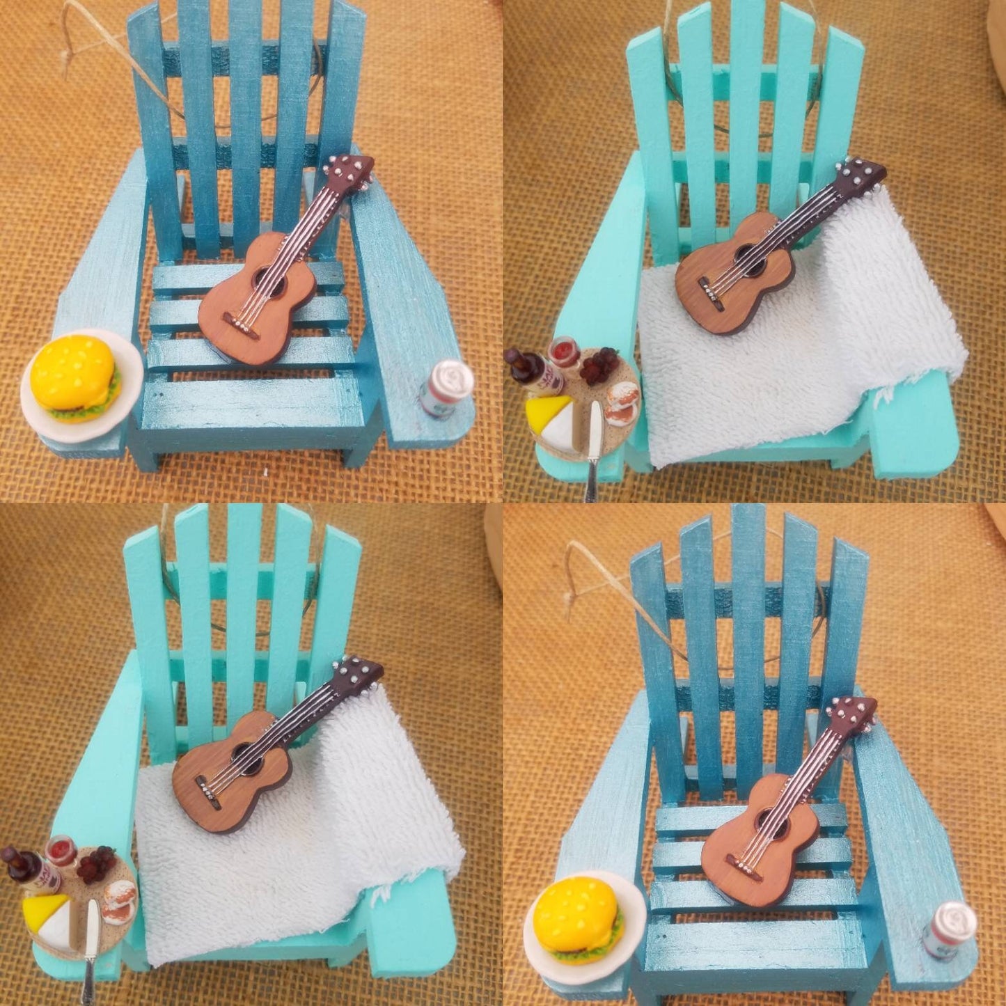 Adirondack Beach Ornament, Adirondack Chair Christmas Ornament