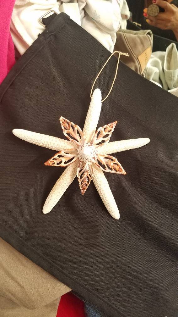 Starfish Ornament, Unique Starfish, Seashells and Starfish, Starfish Christmas Ornament