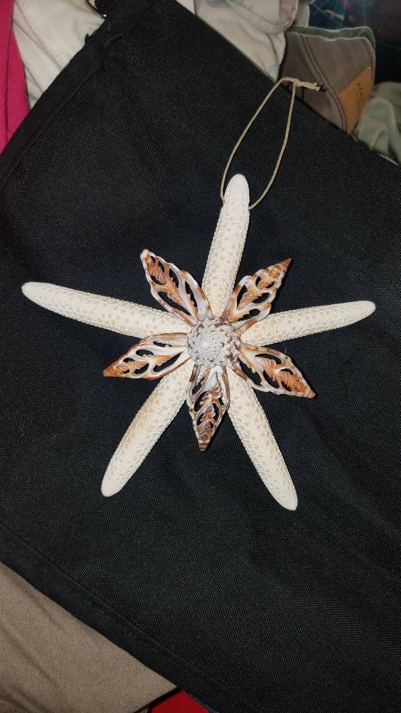 Starfish Ornament, Unique Starfish, Seashells and Starfish, Starfish Christmas Ornament