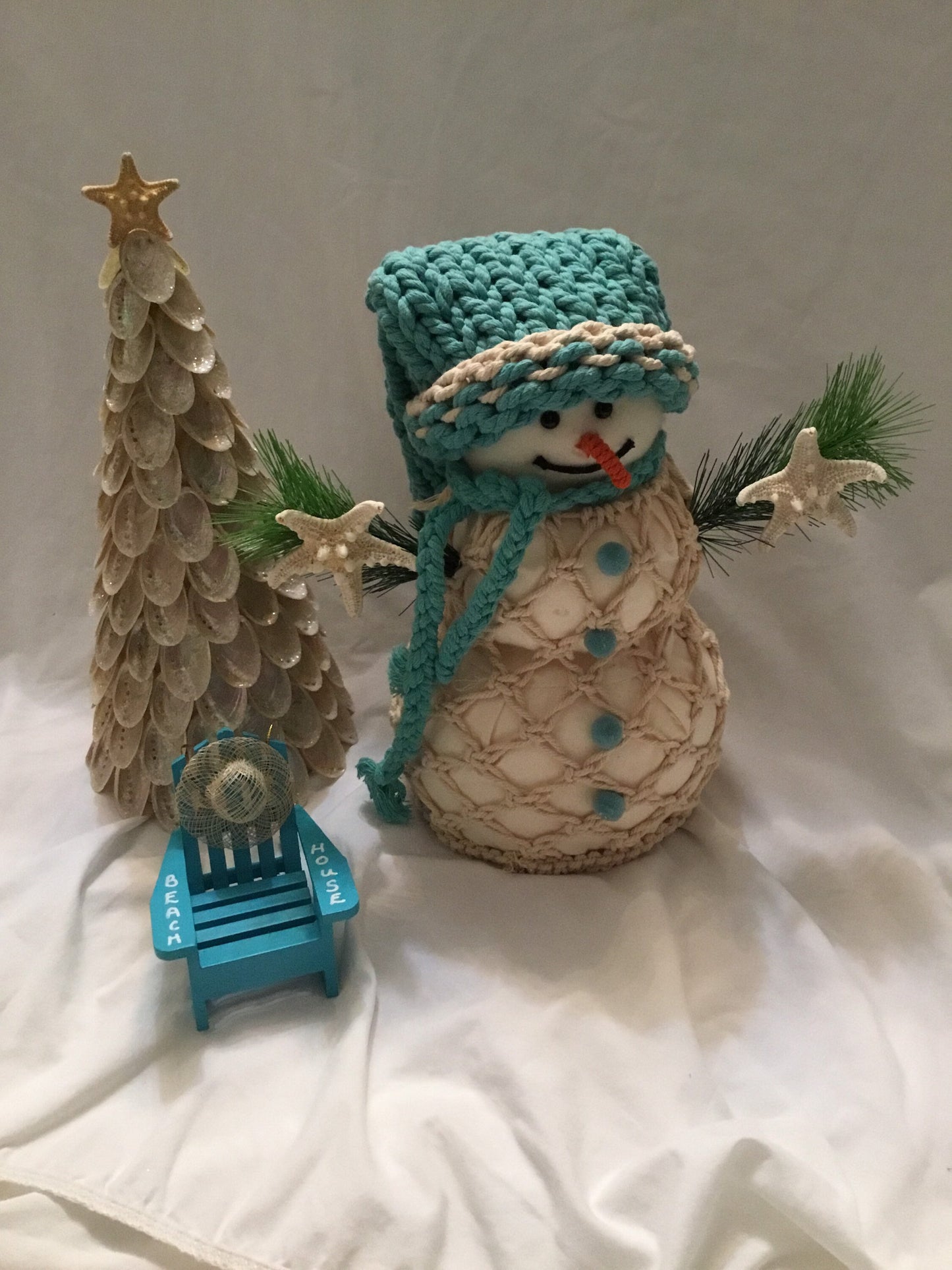 Seashell Christmas Tree I Coastal Christmas Tree I Coastal Decor I Abalone Seashell Tree