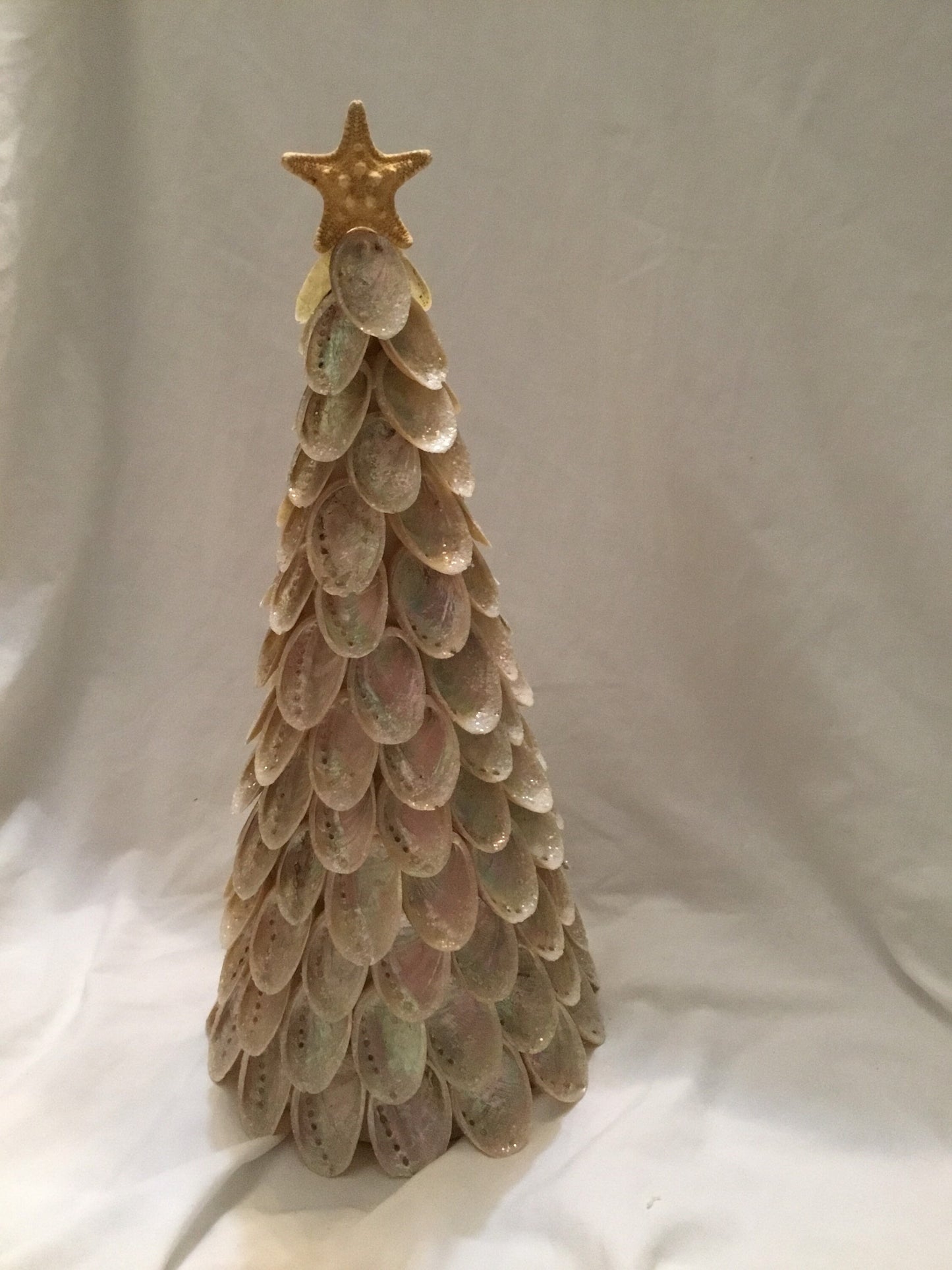 Seashell Christmas Tree I Coastal Christmas Tree I Coastal Decor I Abalone Seashell Tree