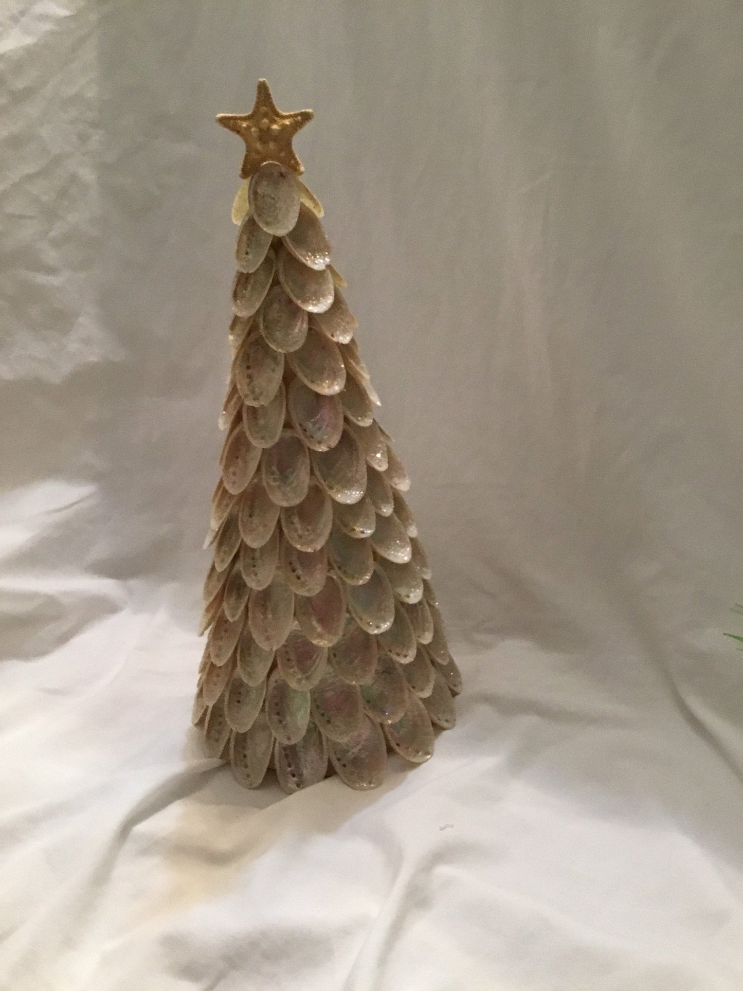 Seashell Christmas Tree I Coastal Christmas Tree I Coastal Decor I Abalone Seashell Tree