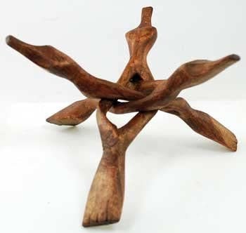 Large Wood Display Stand I Large Wooden Display Stand I Conch Shell Display Stand I Seashell Display Stand