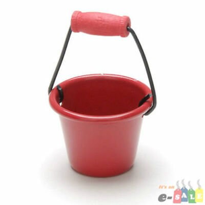 1:12 Scale Dollhouse Miniature Red Bucket