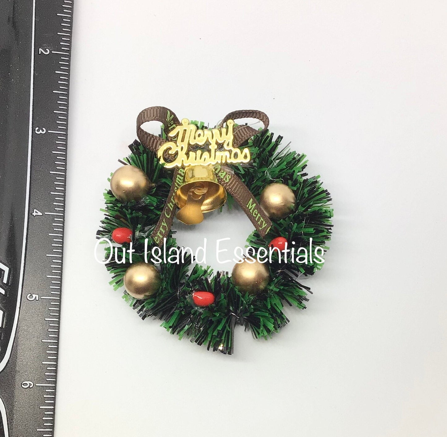 1 Pc. Dollhouse Miniature Christmas Wreath 1:12 Scale