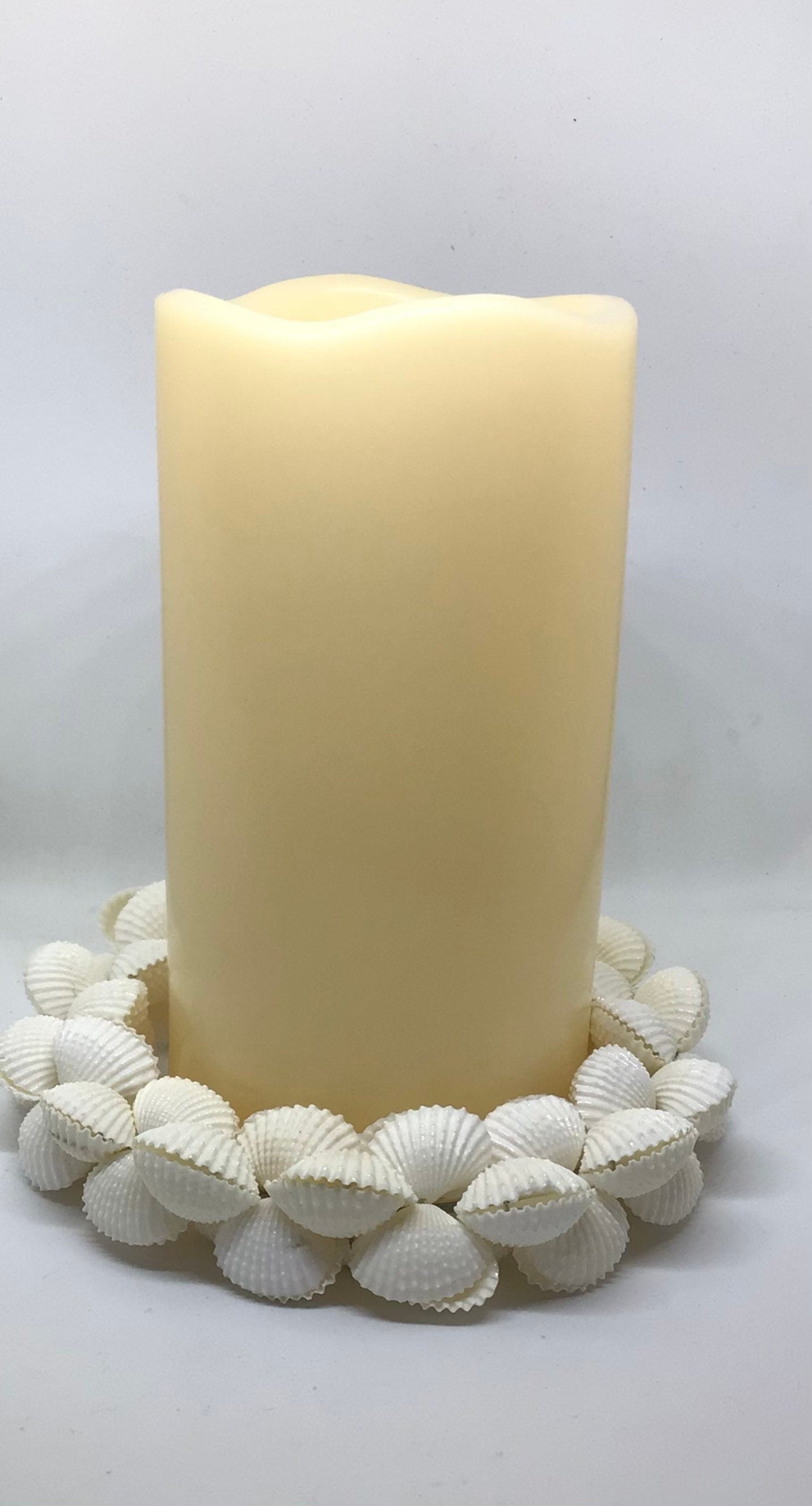 Candle Ring | Candle Holder | Pillar Candle Accents | Pillar Candle Decor | Wedding Candle | Pillar Candle Coastal Additions