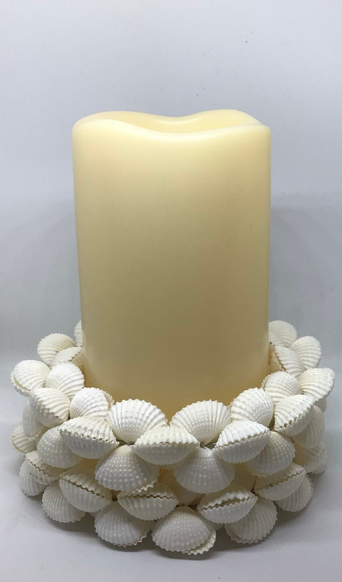 Candle Ring | Candle Holder | Pillar Candle Accents | Pillar Candle Decor | Wedding Candle | Pillar Candle Coastal Additions