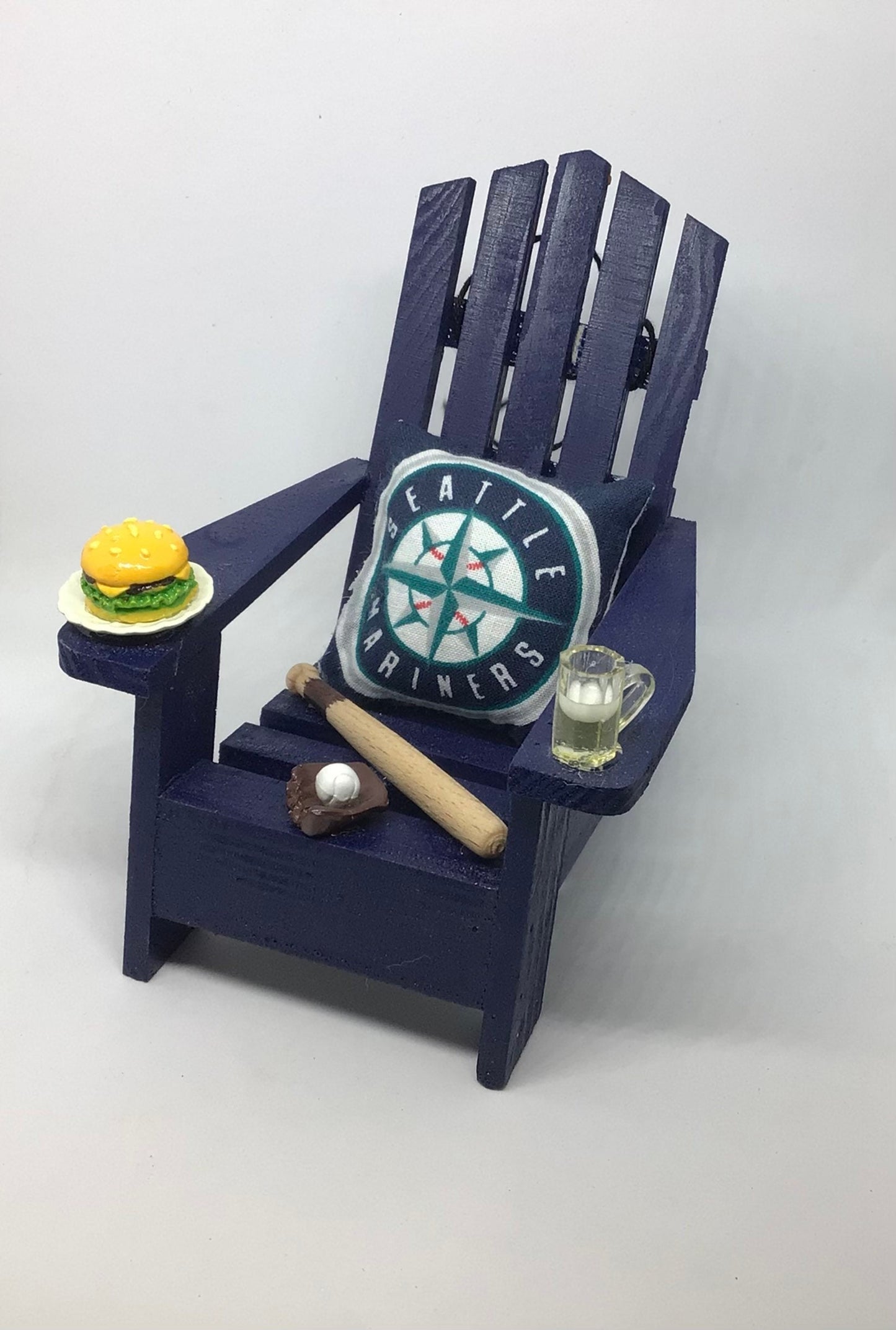 Mariners Ornament I MLB Christmas Ornament | Adirondack Chair Ornament I Seattle Mariners Christmas Ornament I Coastal Cottage Christmas