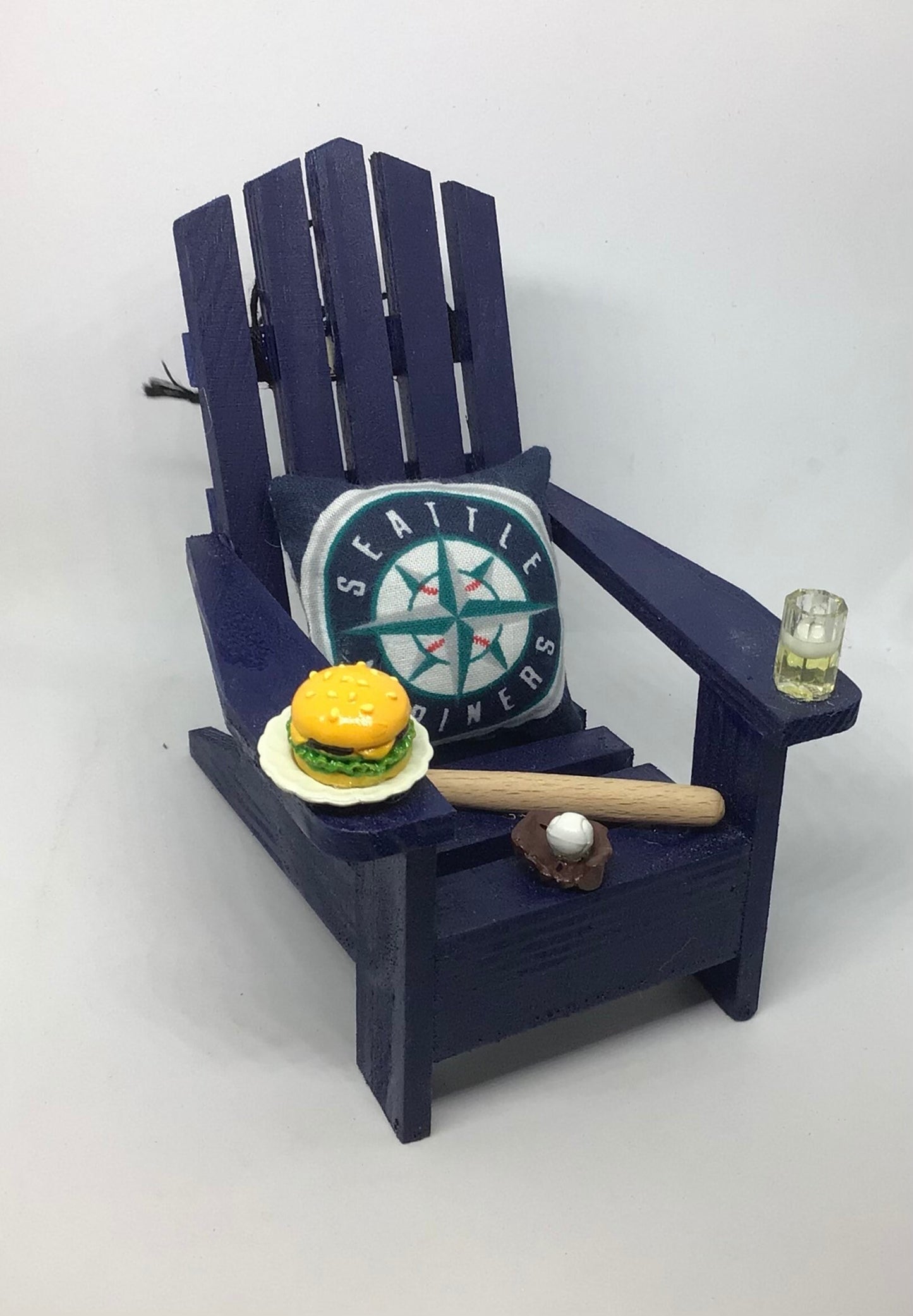 Mariners Ornament I MLB Christmas Ornament | Adirondack Chair Ornament I Seattle Mariners Christmas Ornament I Coastal Cottage Christmas