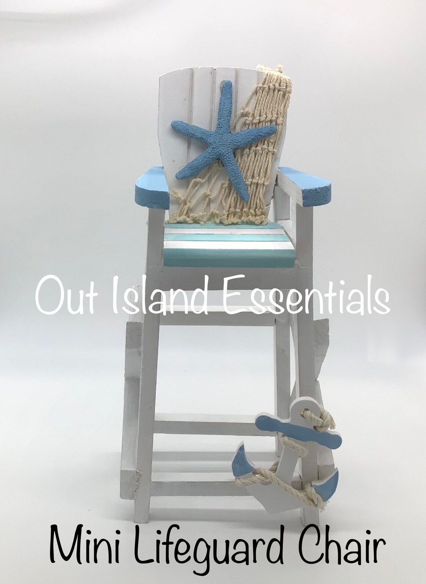 Lifeguard Adirondack Chair | Christmas Beach Decor | Lifeguard Chair Decoration | Table Top Decor | Coastal Mini Chair