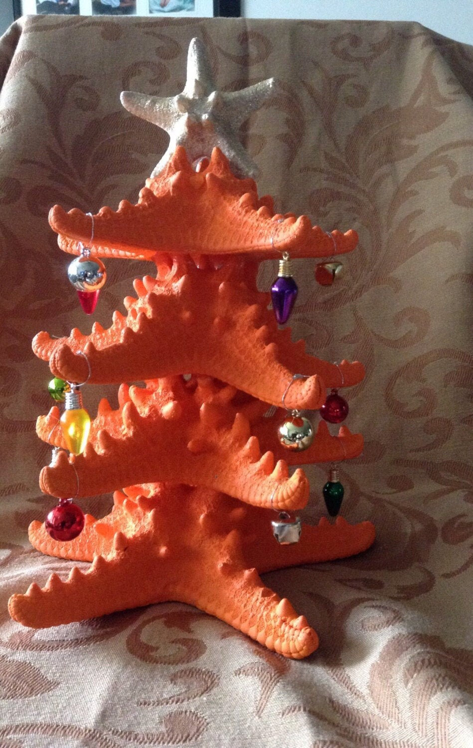 Extra Large Starfish Christmas Tree Decoration I Starfish Christmas Tree I Starfish Beach Christmas Tree I Table Top Christmas Tree