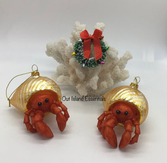 Hermit Crab Christmas Ornament I Hermit Crab Lover I Christmas Crab I Hermit Crab Ornament