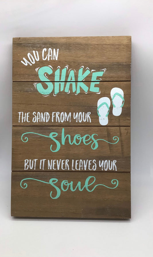 Wooden Beach Signs I Sand Never Leaves Your Soul Sign I Coastal Beach Signs I Coastal Decor Signs I Coastal Wood Sign