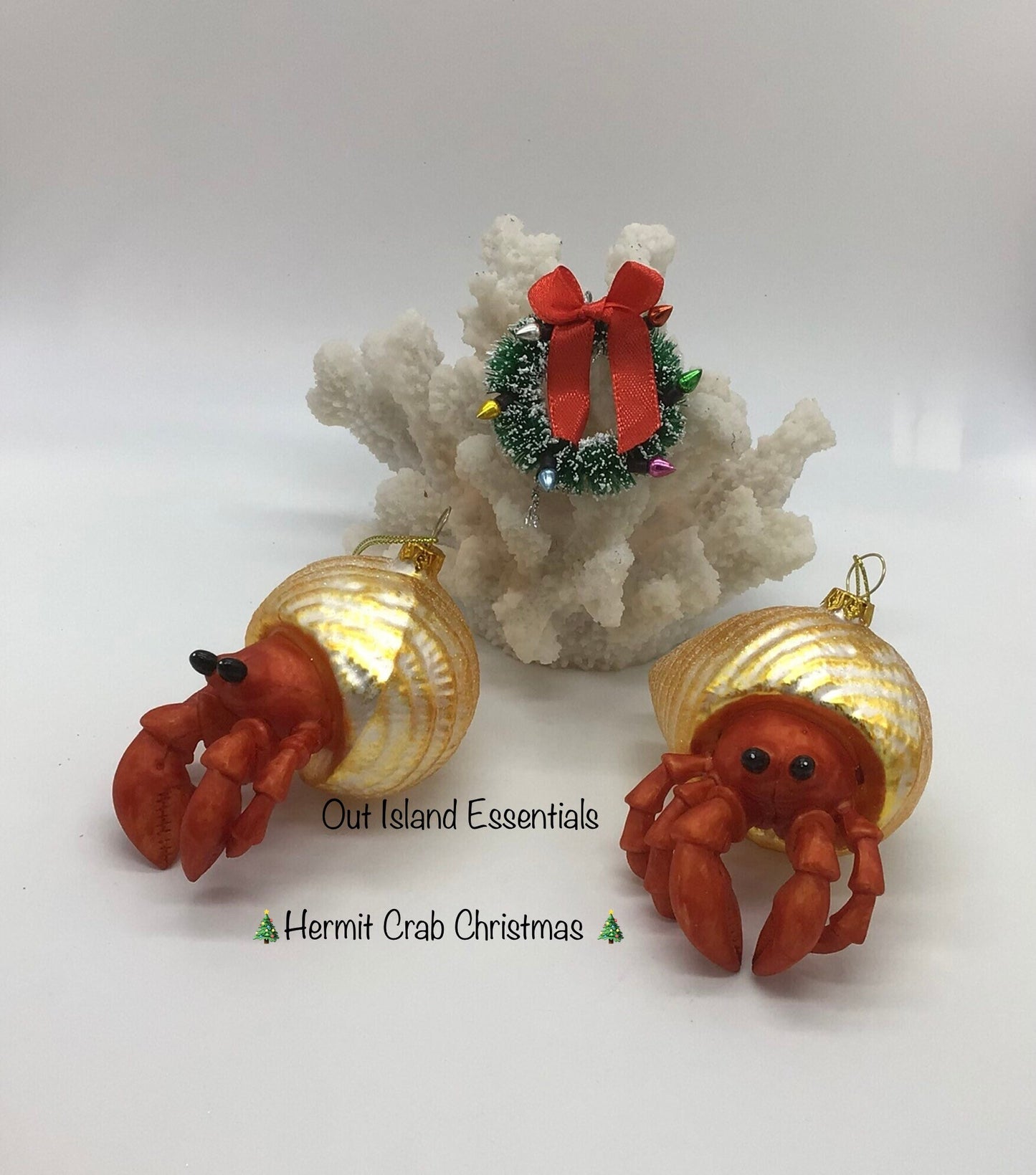 Hermit Crab Christmas Ornament I Hermit Crab Lover I Christmas Crab I Hermit Crab Ornament