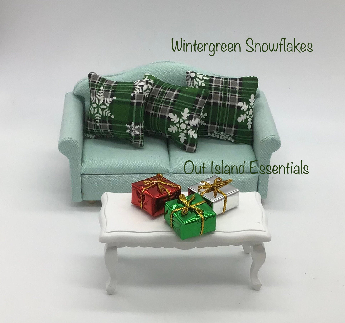 2 Pc. Or 3 Pc. Assorted Dollhouse Miniature Christmas Pillows 1:12 Scale