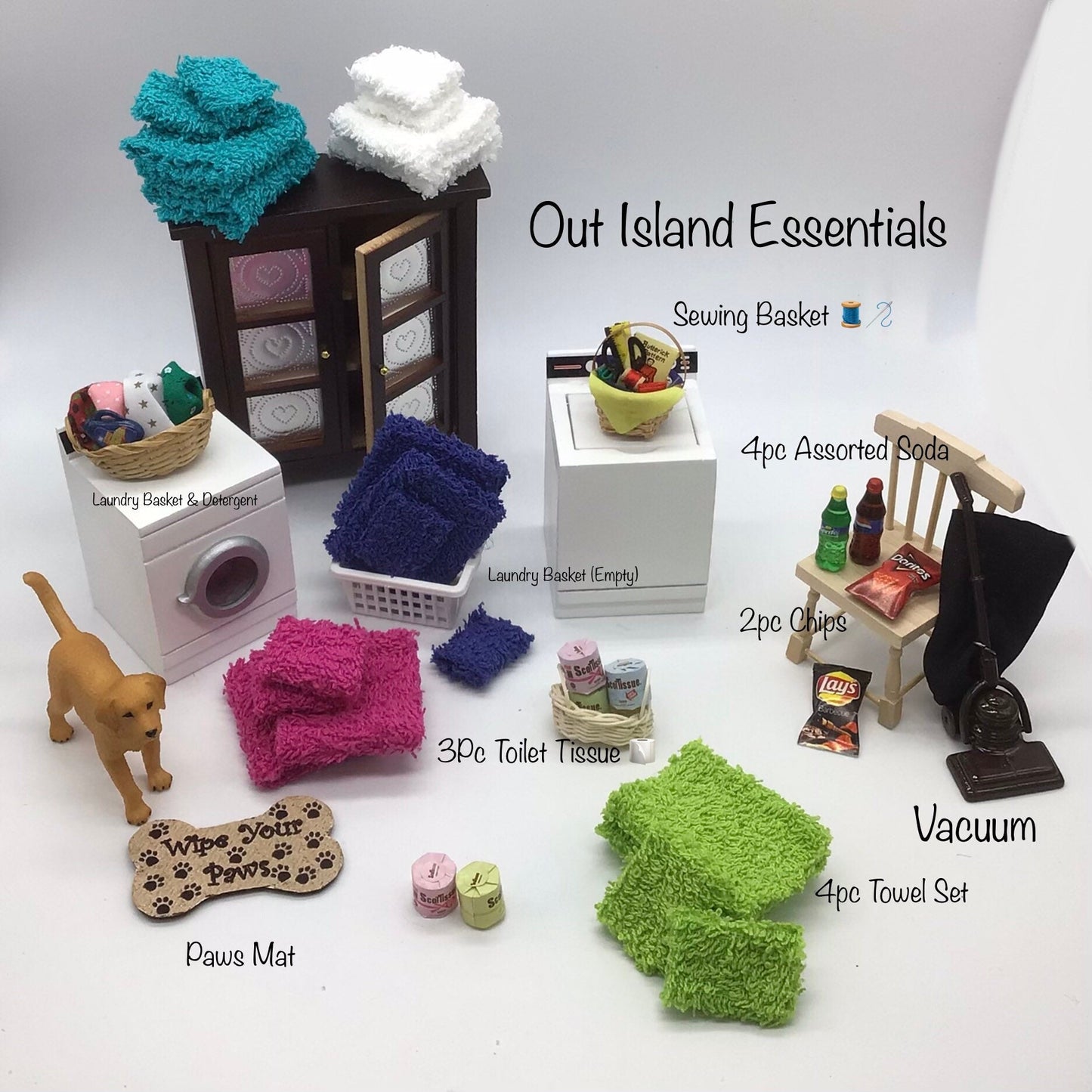 Dollhouse Miniature Laundry Detergent I Dollhouse Clean Up I Miniature Laundry Soap I Miniature Laundry Supplies