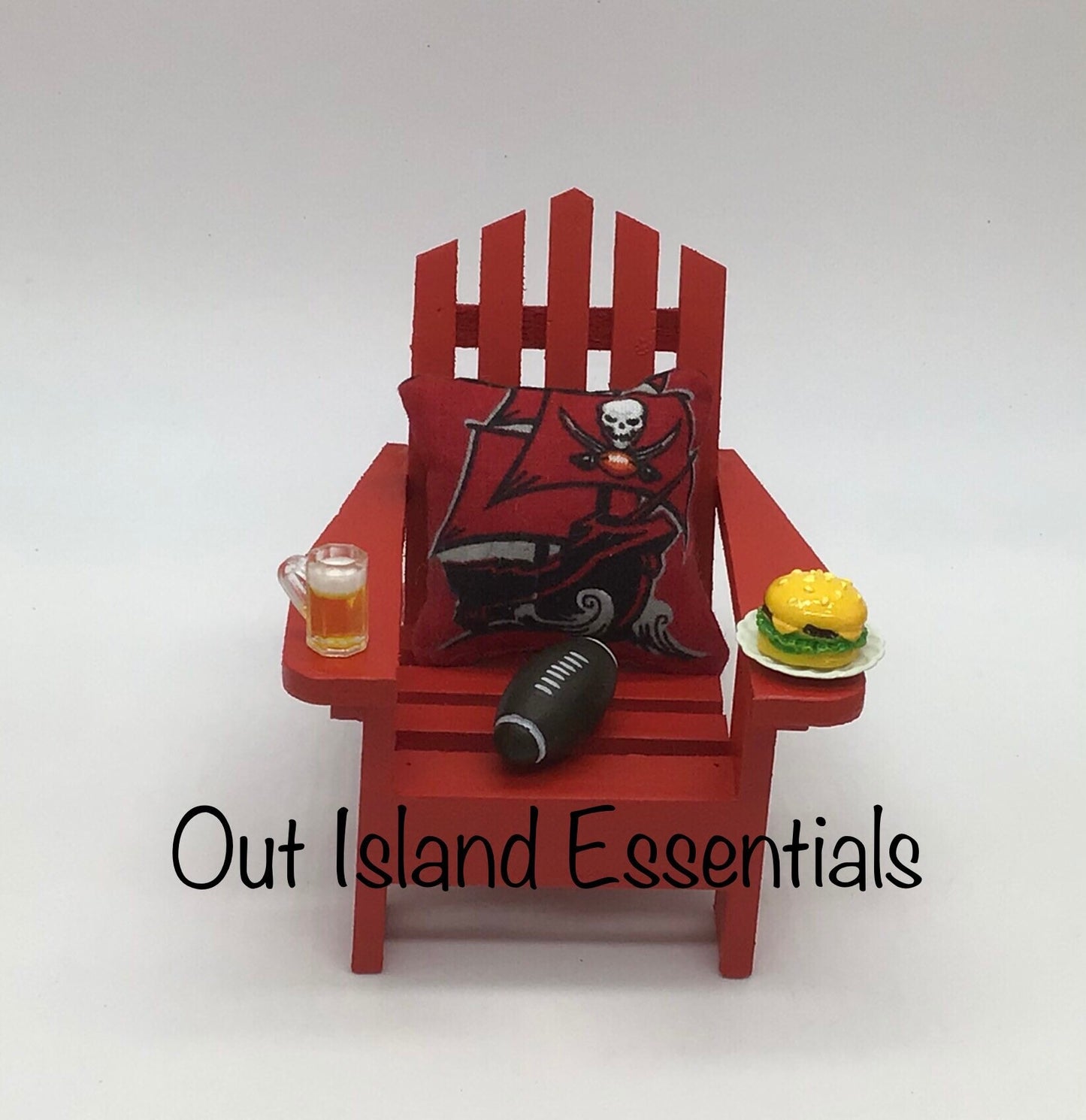 Buccaneers Ornaments I NFL Christmas Ornament | Adirondack Chair Ornament I Tampa Bay Buccaneers Christmas Ornament I Coastal Christmas