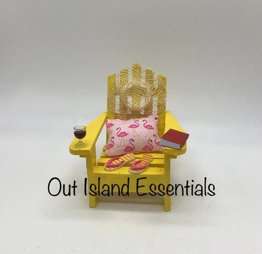 Adirondack Ornament, Christmas Beach Ornament, Adirondack Chair Christmas Ornament, Beach Chair Christmas Ornament, Adirondack Chair