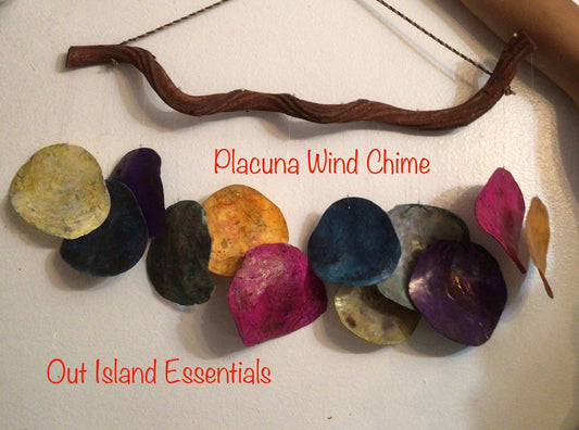 Placuna Windchime I Coastal Windchime I Colored Placuna Chime I Beach Windchime I Coastal Wind Chime