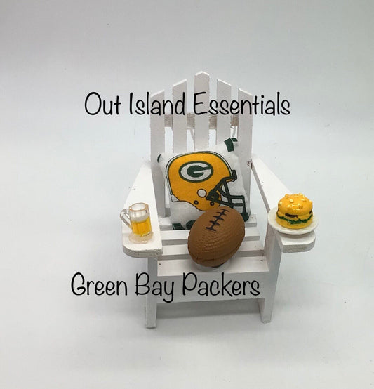 Green Bay Packers Ornament I Football Christmas Ornament | Adirondack Ornament | Packers Christmas Ornament I Go Packers