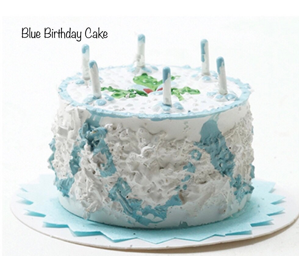 Miniature Birthday Cake I Miniature Doll Cake I Miniature Dollhouse Food I 1:12 Scale Dollhouse Accessories