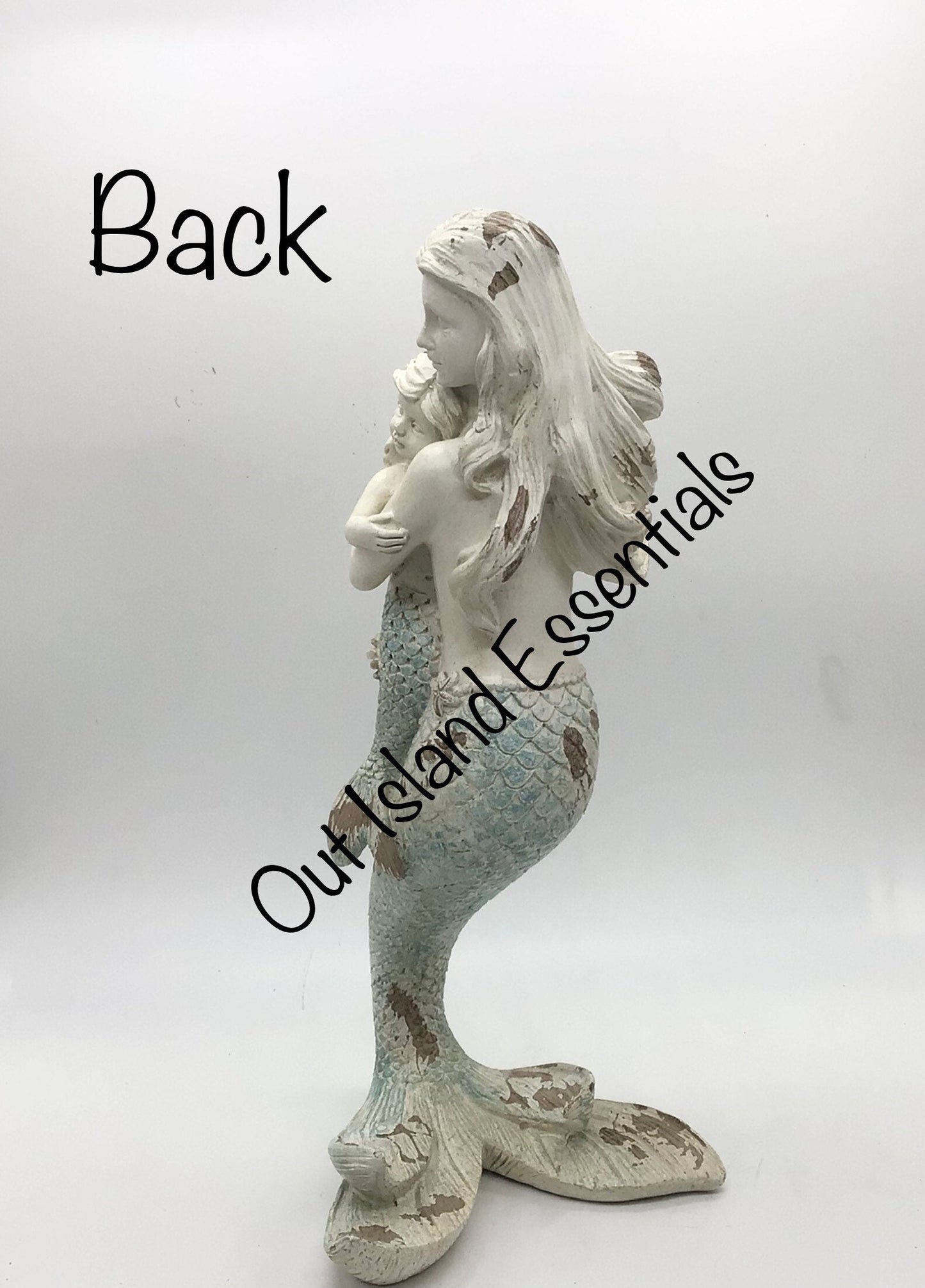 Mommy Mermaid Statue, Mermaid Statues, Daydreaming, Relaxing Mermaid, Mommy And Baby Mermaid