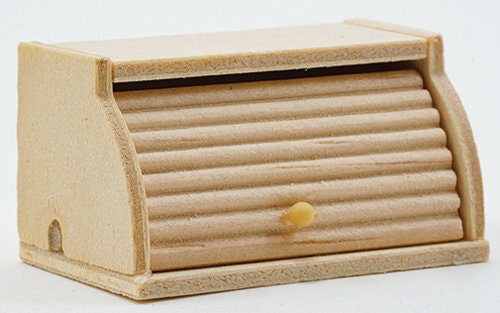 Miniature Bread Box I Miniature 1:12 Scale Kitchen Accessories I Miniature Kitchen Counter Bread Box