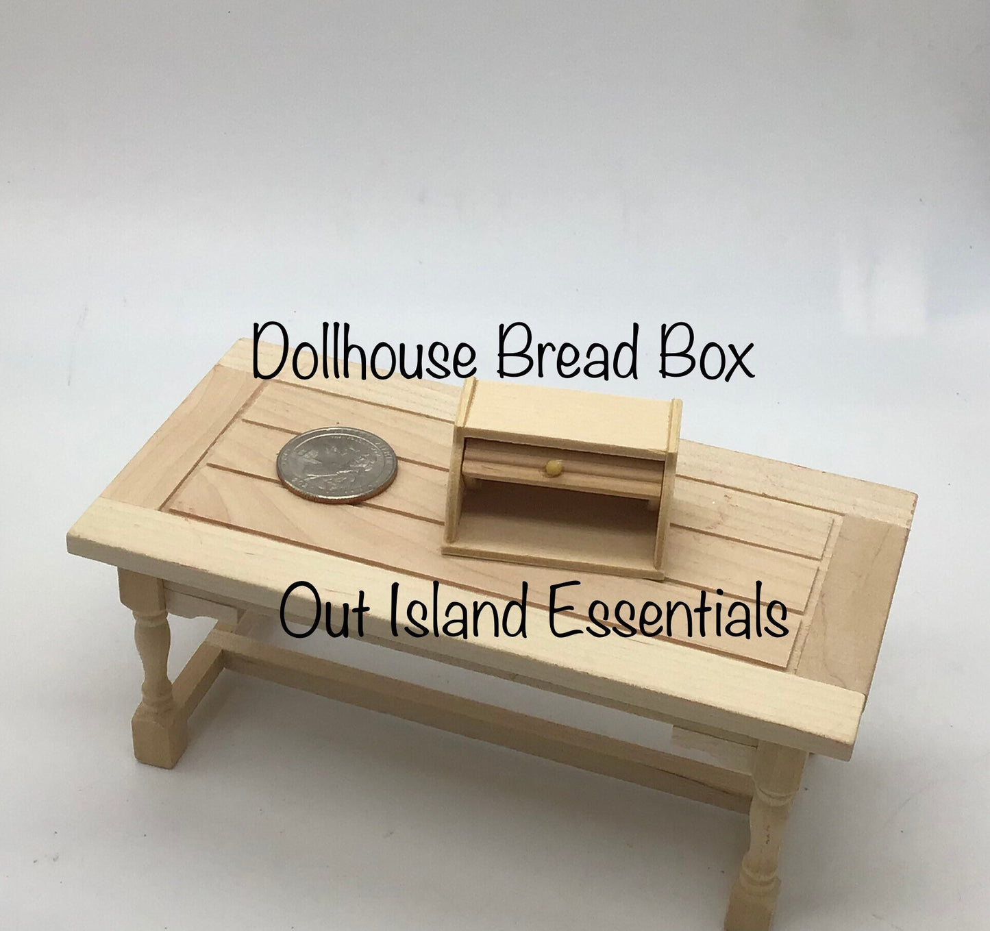 Miniature Bread Box I Miniature 1:12 Scale Kitchen Accessories I Miniature Kitchen Counter Bread Box