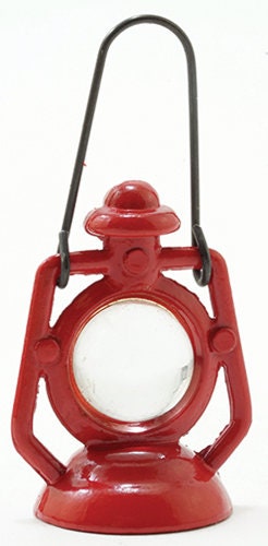 1 PC Miniature Dollhouse Red No-Working Lantern 1:12 Scale