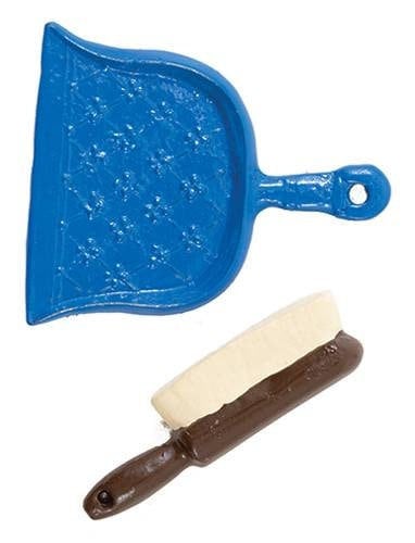 Miniature Dust Pan And Brush I Dollhouse Miniature Dust Pan I Miniature Dollhouse Cleaning Supplies