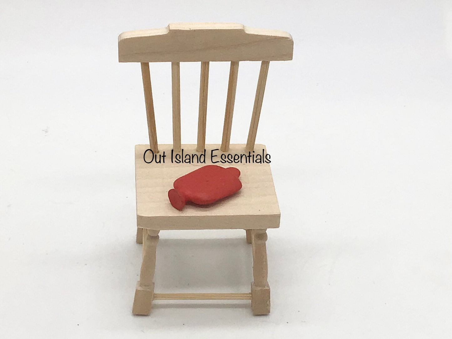 Miniature Hot Water Bottle I Dollhouse Miniature 1:12 Scale Red Hot Water Bottle I Miniature Medical Supplies