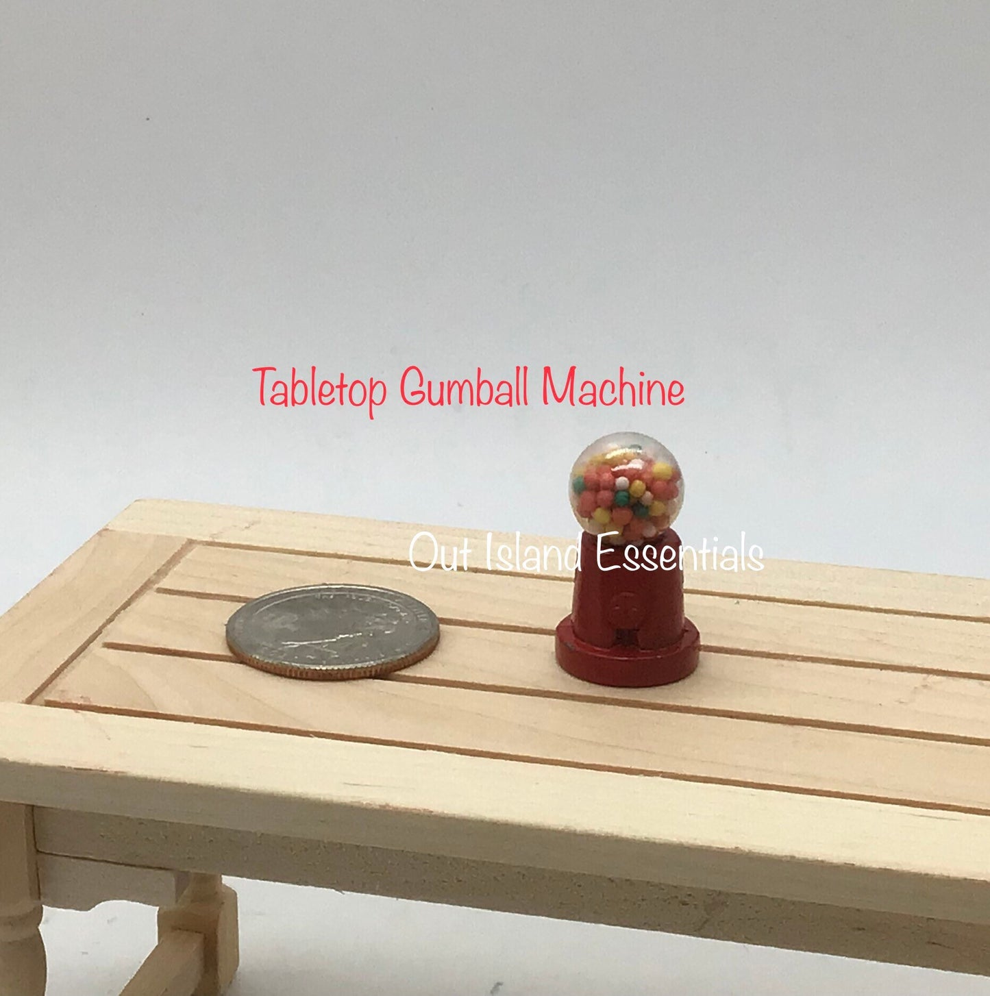 Miniature Gumball Machine I Miniature Gum Ball Machine I Miniature Dollhouse Candy I 1:12 Scale Dollhouse Accessories